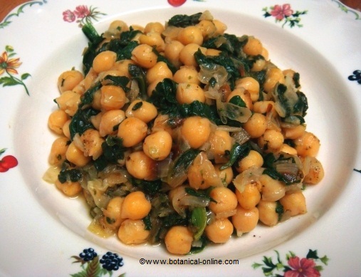chikpeas with spinach